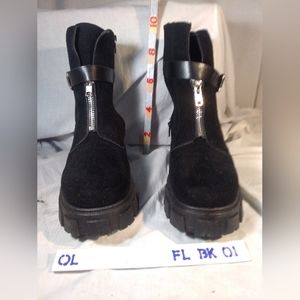 STEAM PUNK CHIC     Olivia Miller Black Punk Combat Bootlets §